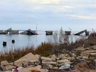 ocean springs bridge, biloxi ms january 2006