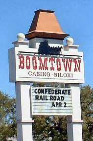 Boomtown Casino Biloxi Sign