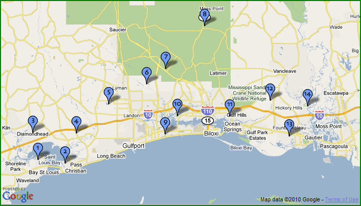 map of tunica ms golf courses