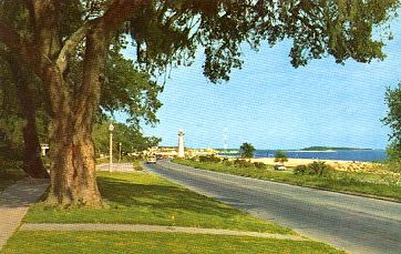 Along the Coast Showing a Section of Highway 90